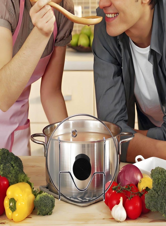 CTTZCKJ Crock Pot Lid Holder,Stainless Steel Crockpot Lid Holder Attachment,Crockpot Cover Holder,Slow Cooker Lid Holder,Lid Hanger For Crock Pot while Cooking - Image 4